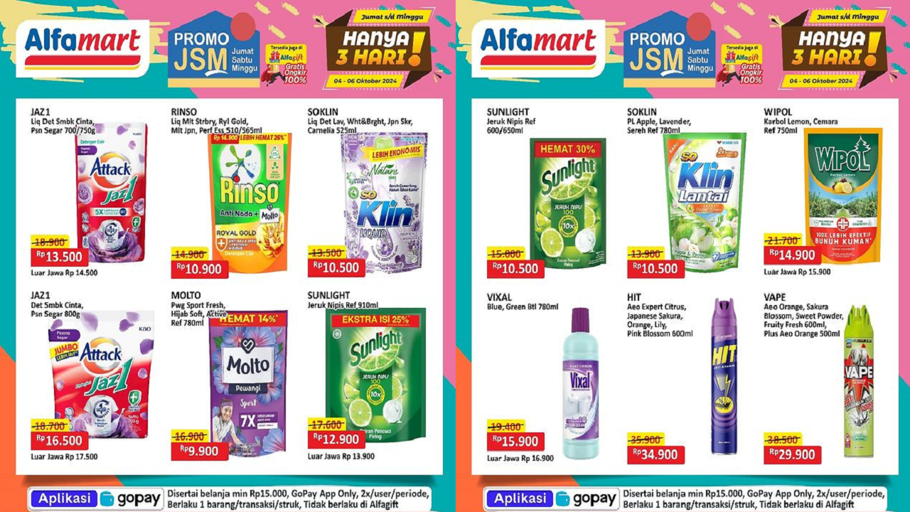 Katalog Promo JSM Alfamart Hari Ini 5 Oktober 2024, Molto Pewangi Rp9 Ribu Aja!