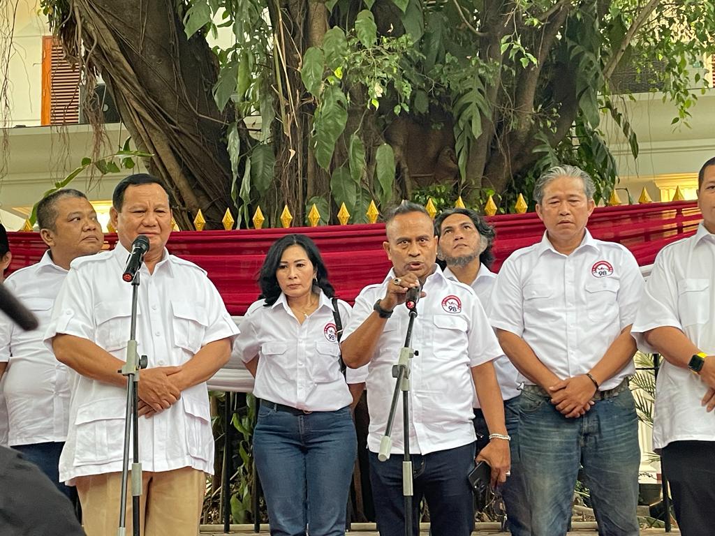 Kelompok Aktivisme 98 Deklarasi Prabowo Subianto Jadi Capres dan Gibran Sebagai Cawapres: Kami Siap Bantu!