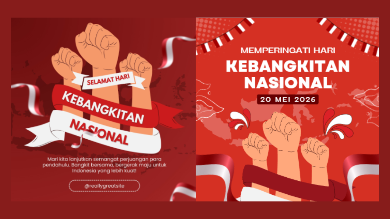 30 Kartu Ucapan Hari Kebangkitan Nasional 2026 Gratis dan Siap Unduh, Yuk Pasang di Medsos!