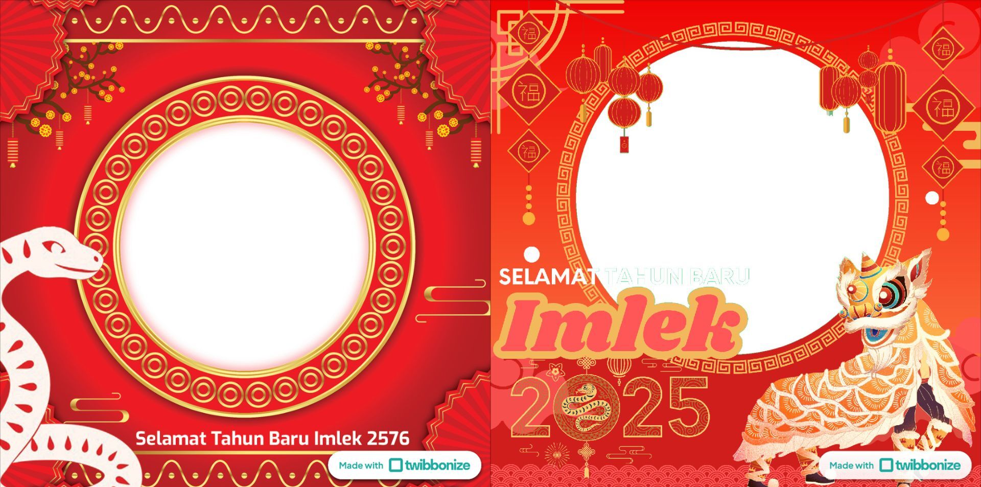 25 Link Twibbon Imlek 2025, Lengkap dengan Ide Caption Postingan