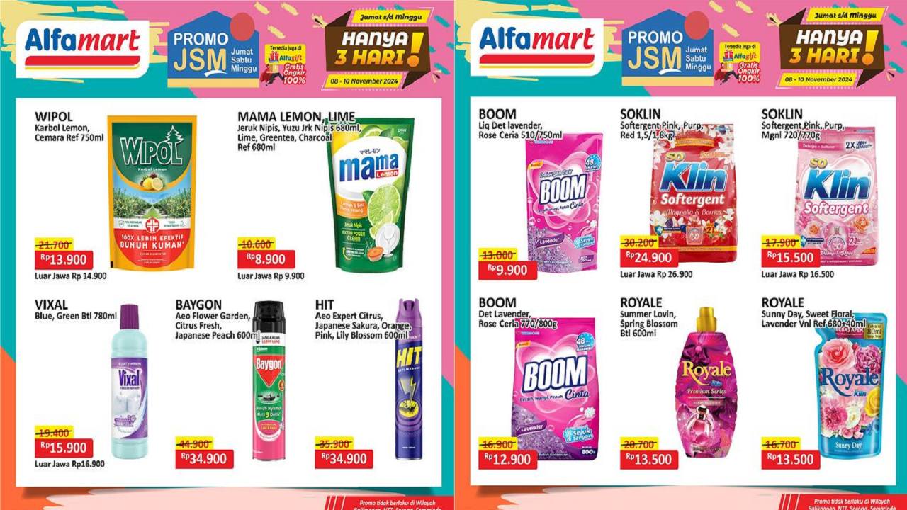 Katalog Promo JSM Alfamart Hari Ini 9 November 2024, Sabun Mama Lemon hanya Rp8 Ribuan!