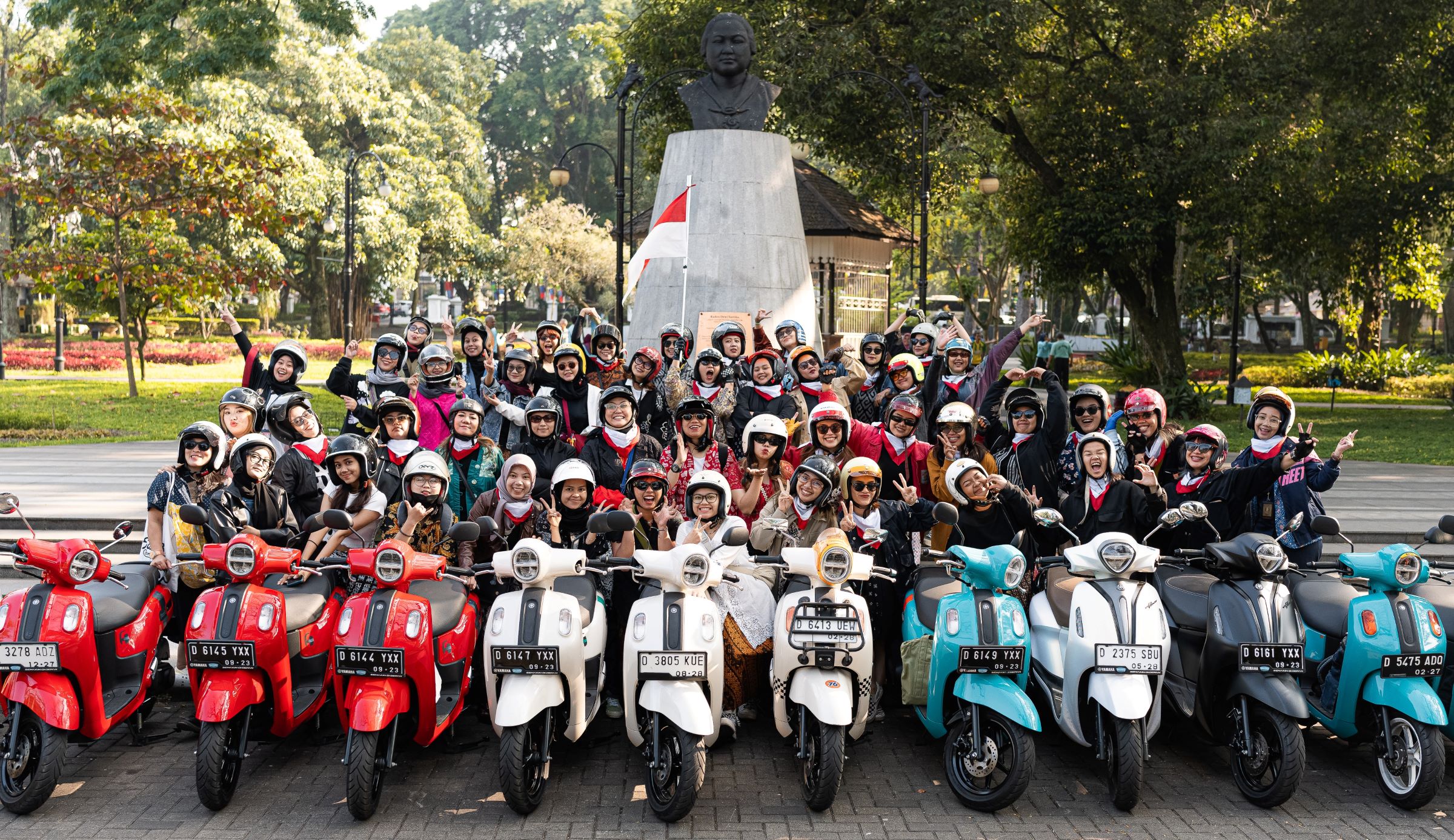 Komunitas Girls Day Out Rayakan Kemerdekan Indonesia dengan Gaya Classy Yamaha