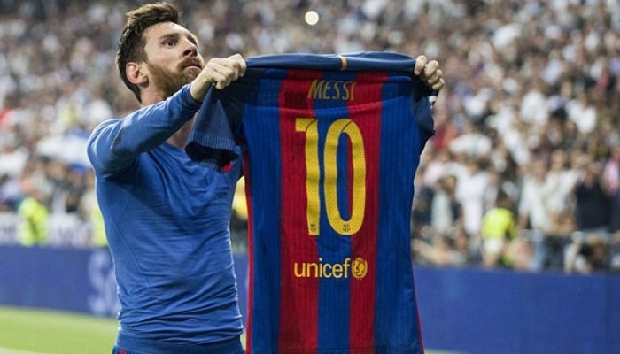Fantastis! Jersey Lionel Messi saat Selebrasi di El Clasico 2017 Terjual Seharga Rp 6 Milliar