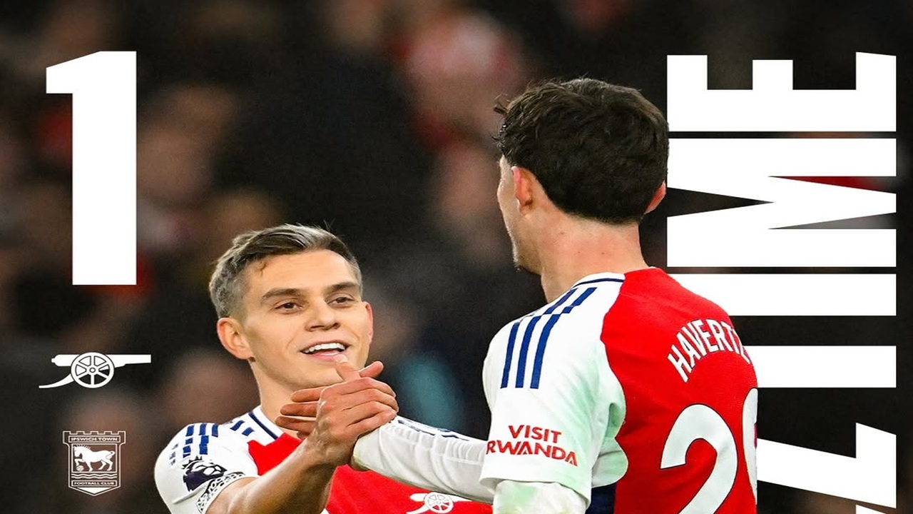 Hasil Liga Inggris 2024/25: Kai Havertz Bantu Arsenal Naik ke Posisi Dua Usai Atasi Ipswich Town