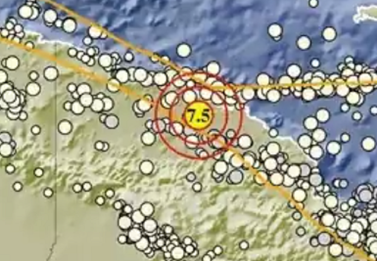 Gempa Besar Guncang Keerom Papua Berkekuatan M 7.5