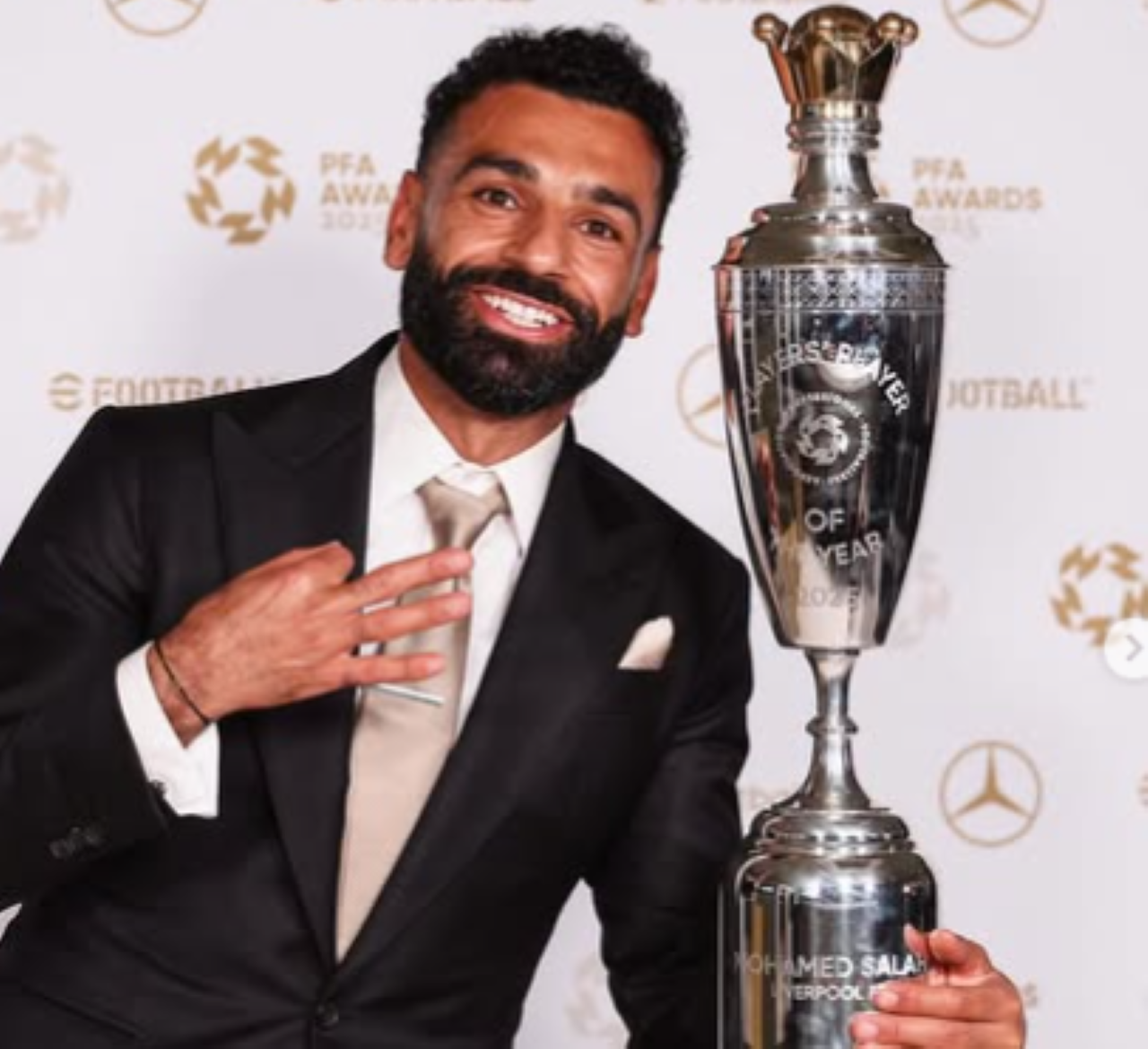 Hattrick Penghargaan! Mo Salah Kembali Jadi Pemain Terbaik PFA