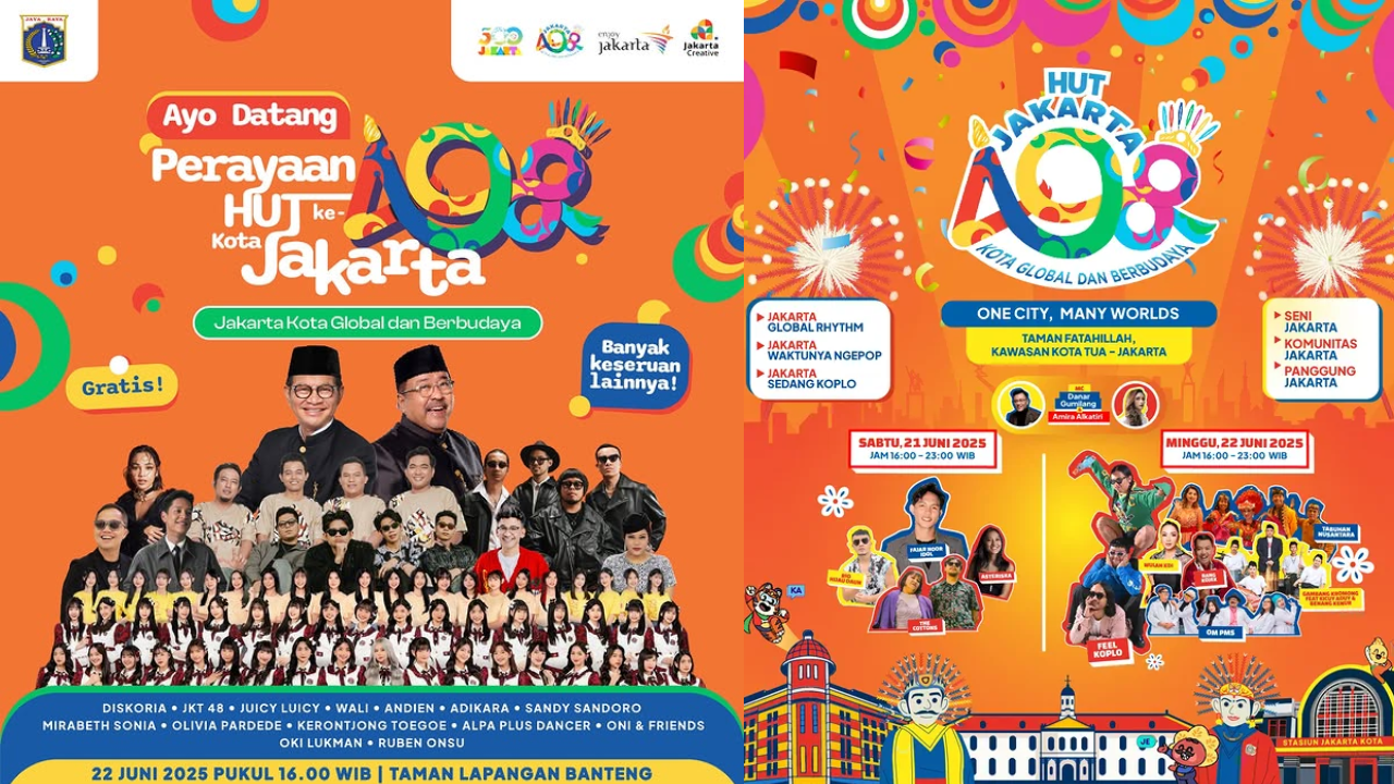 13 Event Jakarta Akhir Pekan 21-22 Juni 2025, Spesial HUT ke-498 Jakarta Ada Konser Gratis