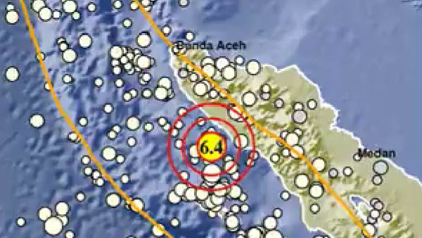 Gempa 6.4 SR Guncang Meulaboh Aceh dan Wakatobi 5.4 SR, Terpaut Satu Menit