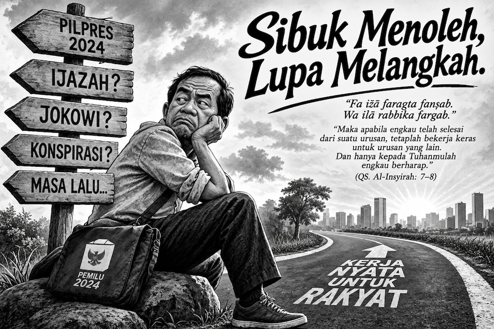 Sibuk Menoleh, Lupa Melangkah
