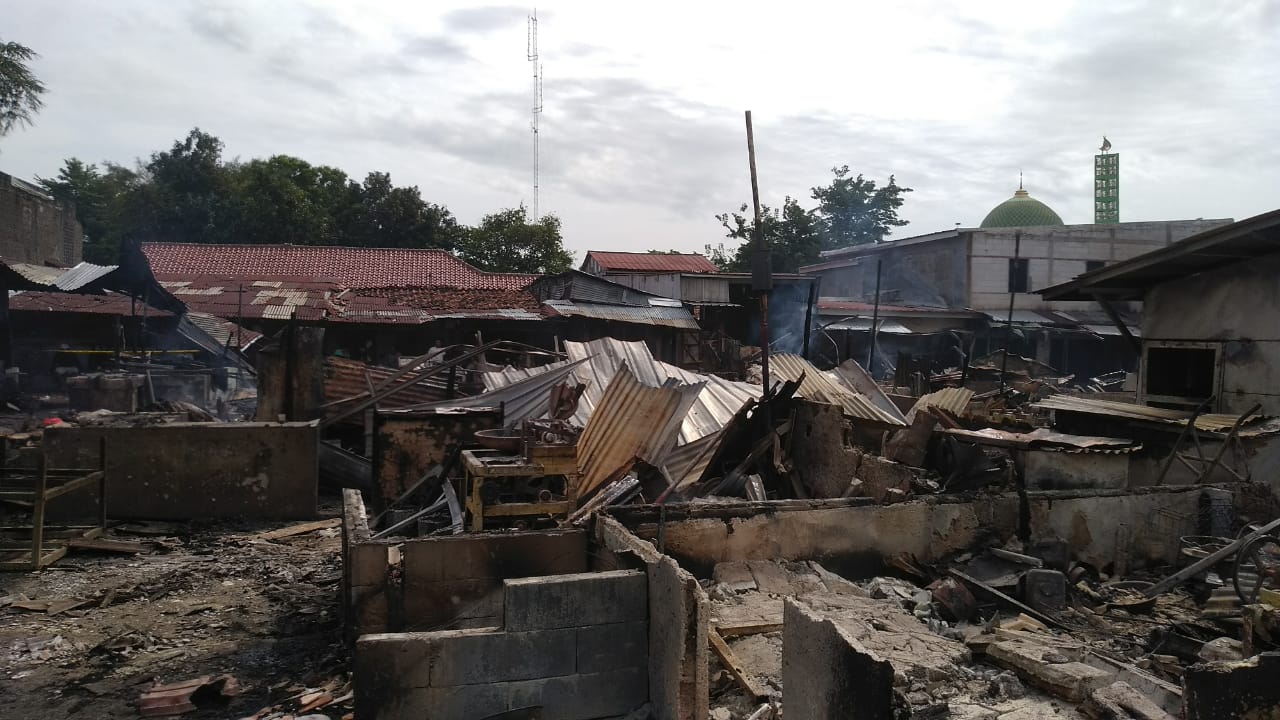 Kondisi Terkini Kebakaran di Pasar Ciputat yang Hanguskan 97 Bangunan