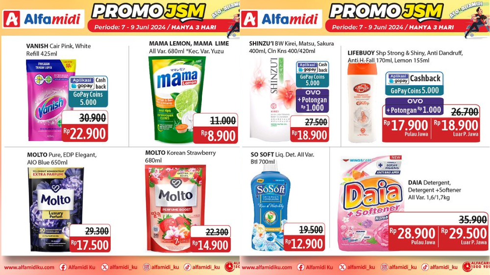 Katalog Promo JSM Alfamidi 7-9 Juni 2024, Sabun Cuci Piring Rp8 ribuan