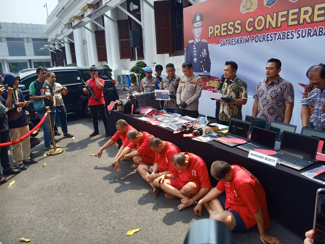 Tangkap 5 Pelaku, Satreskrim Polrestabes Surabaya  Masih Kejar Otak Pembobolan Rumah Mewah