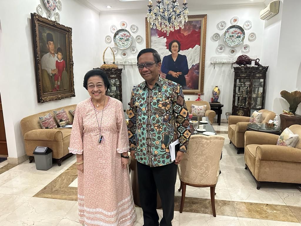 Mahfud MD ke Rumah Megawati, Persiapan Pengumuman Cawapres