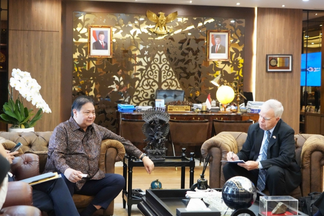 Airlangga dan Diplomat AS Bahas Energi Nuklir hingga Dukungan OECD