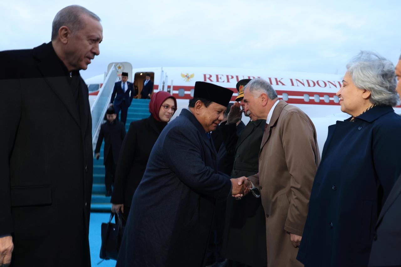 Presiden Prabowo Tiba di Ankara, Bakal Sampaikan Pidato di Parlemen Turki 