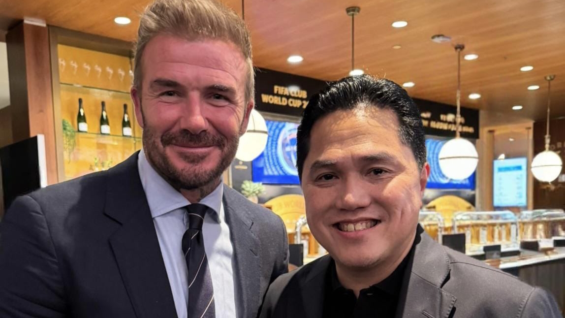 Jelang Round 4 Kualifikasi Piala Dunia, Erick Thohir Bertemu David Beckham, Apa yang Dibahas?