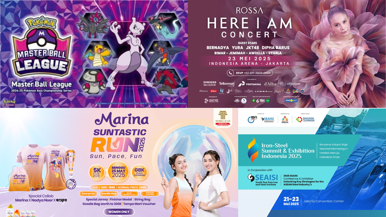 5 Daftar Event Jakarta di GBK 23-25 Mei 2025, Ada Konser Rossa hingga Turnamen Pokemon! 