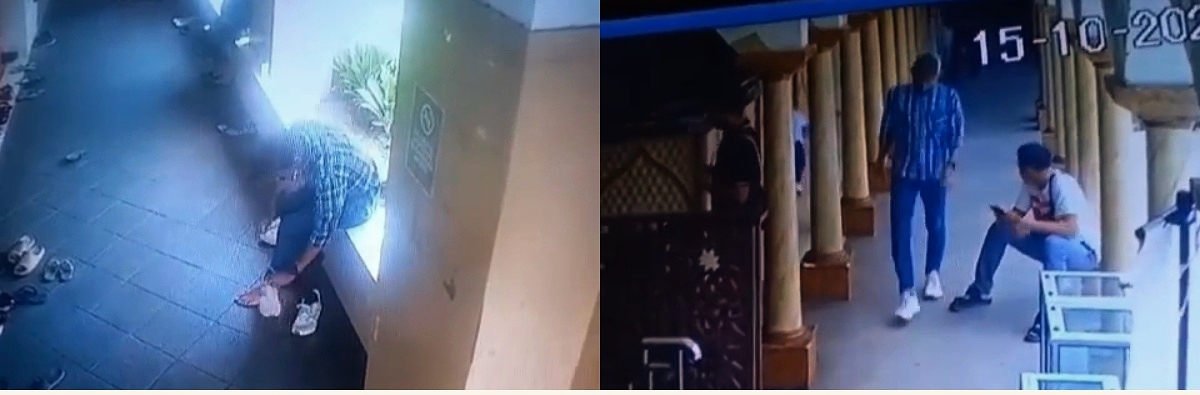 Agak Lain, Pria Ini Terekam Kamera CCTV Curi Sepatu Jemaah Wanita di Masjid Blok M Square