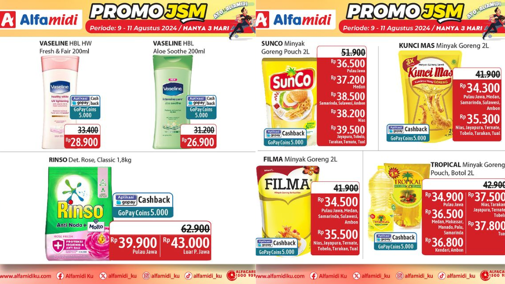 Katalog Promo JSM Alfamidi 9-11 Agustus 2024, Banyak Potongan Harga