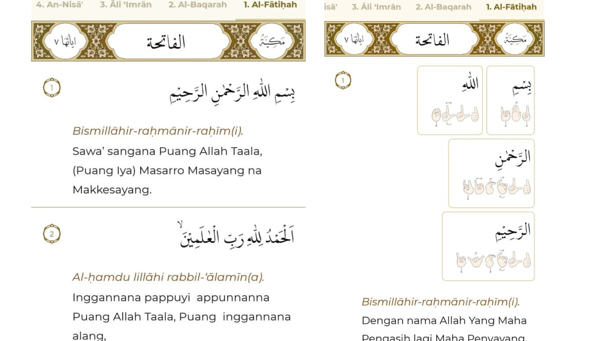 Makin Lengkap, Aplikasi Quran Kemenag Kini Ada Terjemahan Bahasa Daerah dan Isyarat