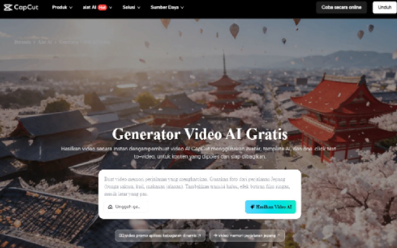 Video Ai CapCut Membantu Editing Lebih Efisien Lewat Online Video Editor