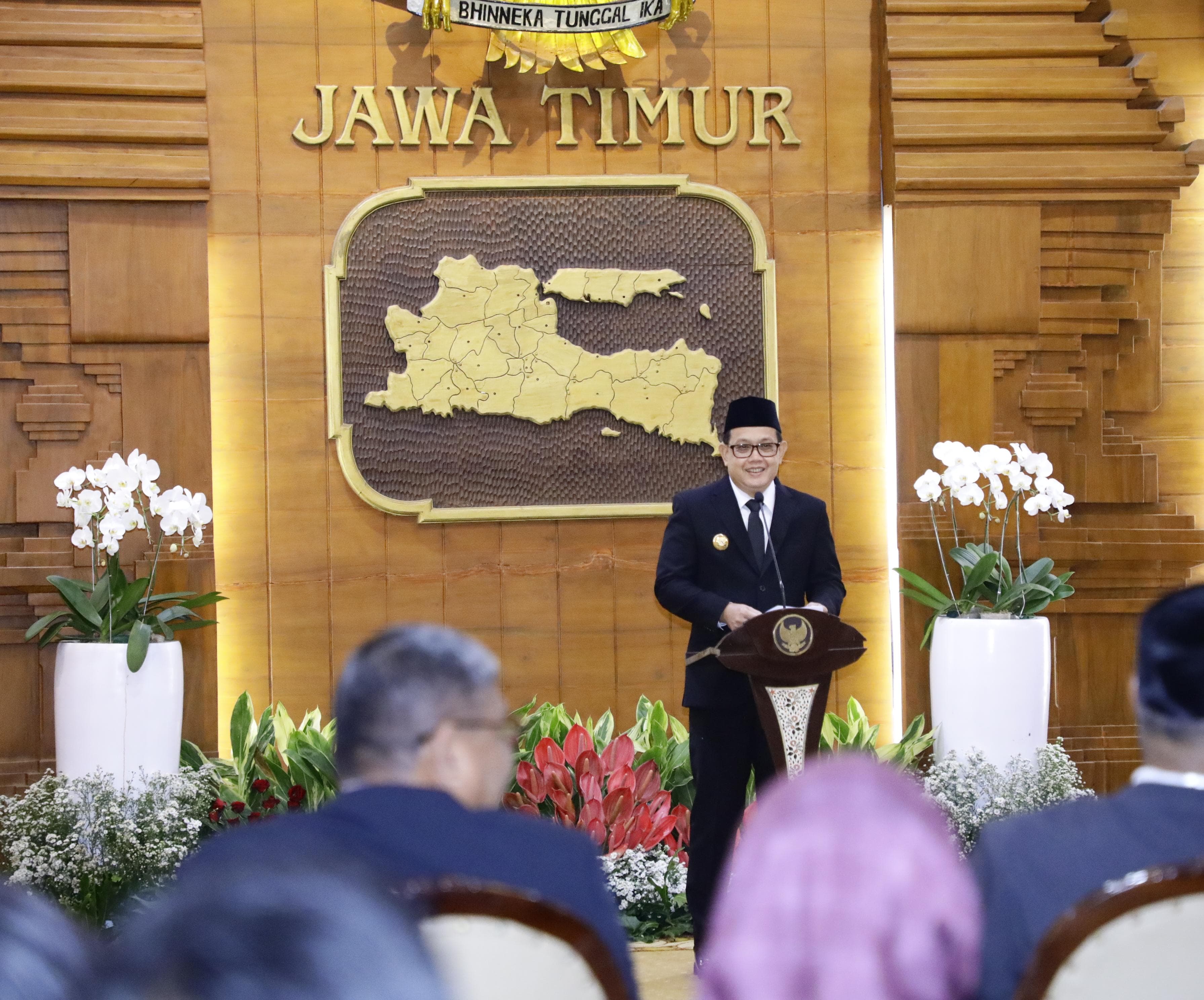 Pj Gubernur Lantik Kanreg BKN II Surabaya