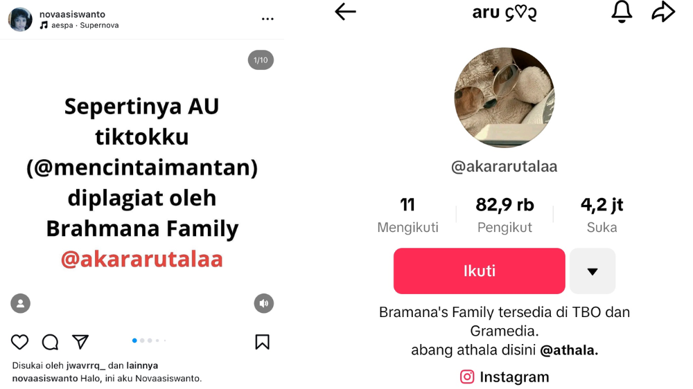 Viral! Penulis Bramana's Family Diduga Plagiat Cerita Milik Nova Siswanto, #JusticeforNova Trending di Twitter