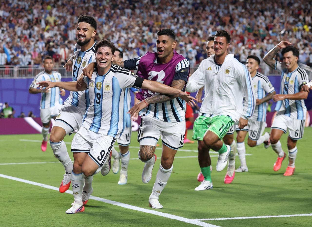Argentina vs Swiss 3-1, Albiceleste Ditunggu Inggris di Semifinal
