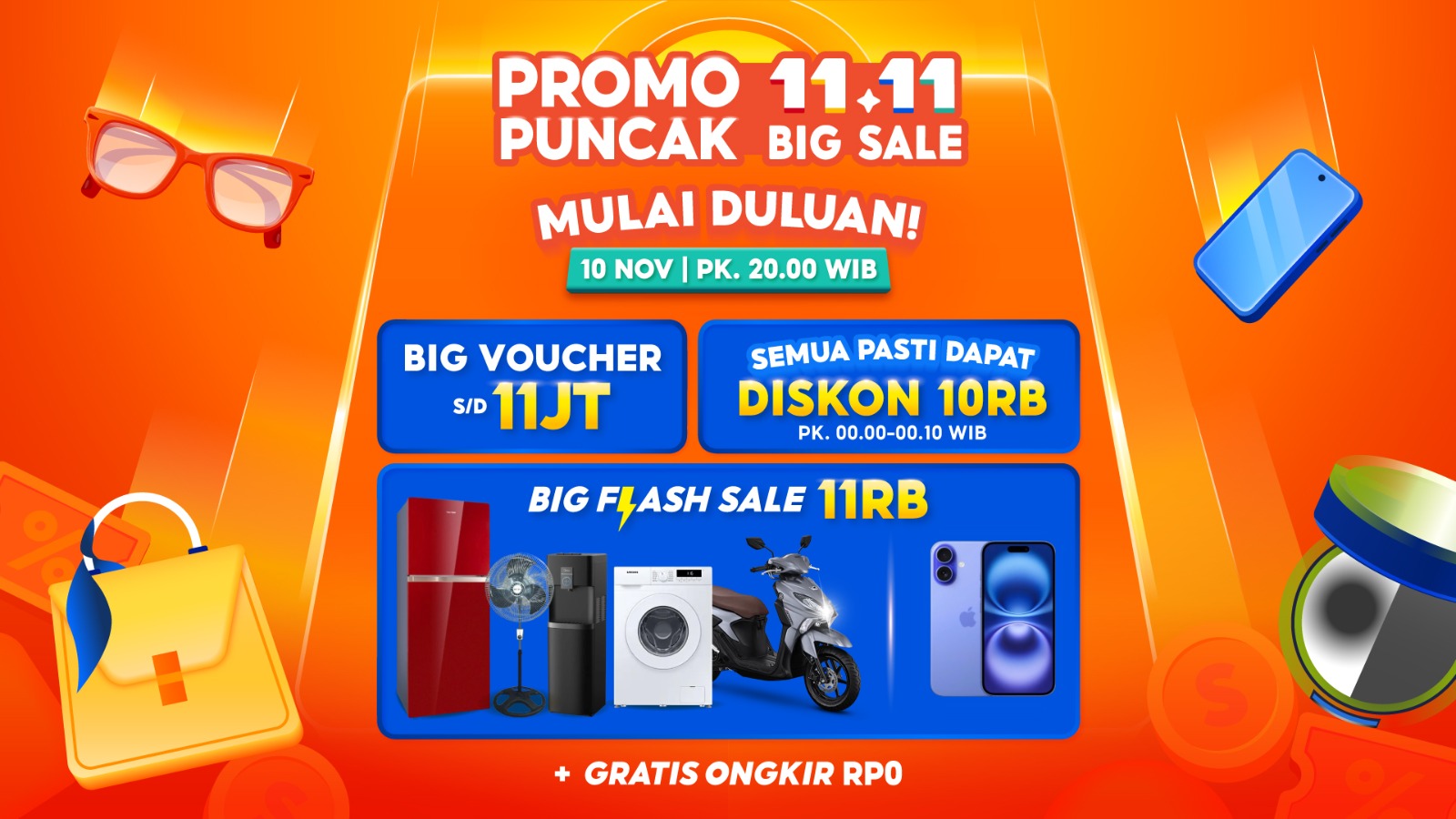 Shopee 11.11 Big Sale 2025: Saatnya Checkout Wishlist dan Nikmati Promo Spesial Sepanjang Hari!