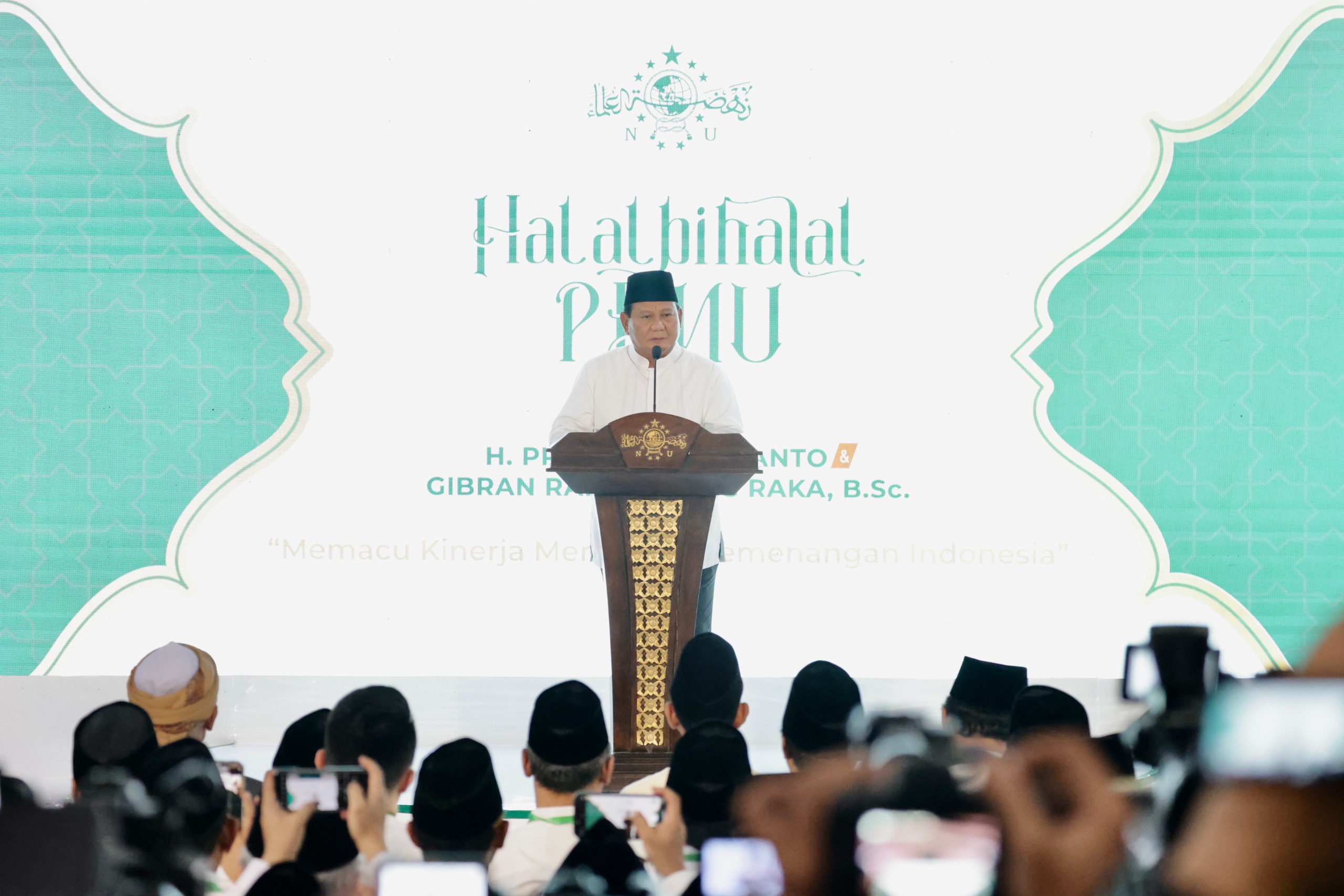Prabowo Terima Kasih Pada Komitmen NU Mengawal dan Mendukung Pemerintahan yang Akan Datang