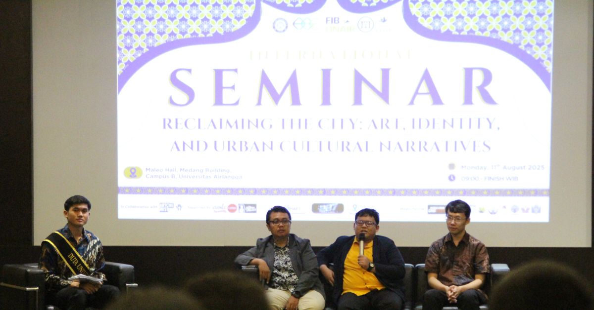 CULIT 2025, HIMA MKSB UNAIR Dukung Ruang Berbagai Komunitas Budaya Melalui Seminar Merebut Kembali Kota
