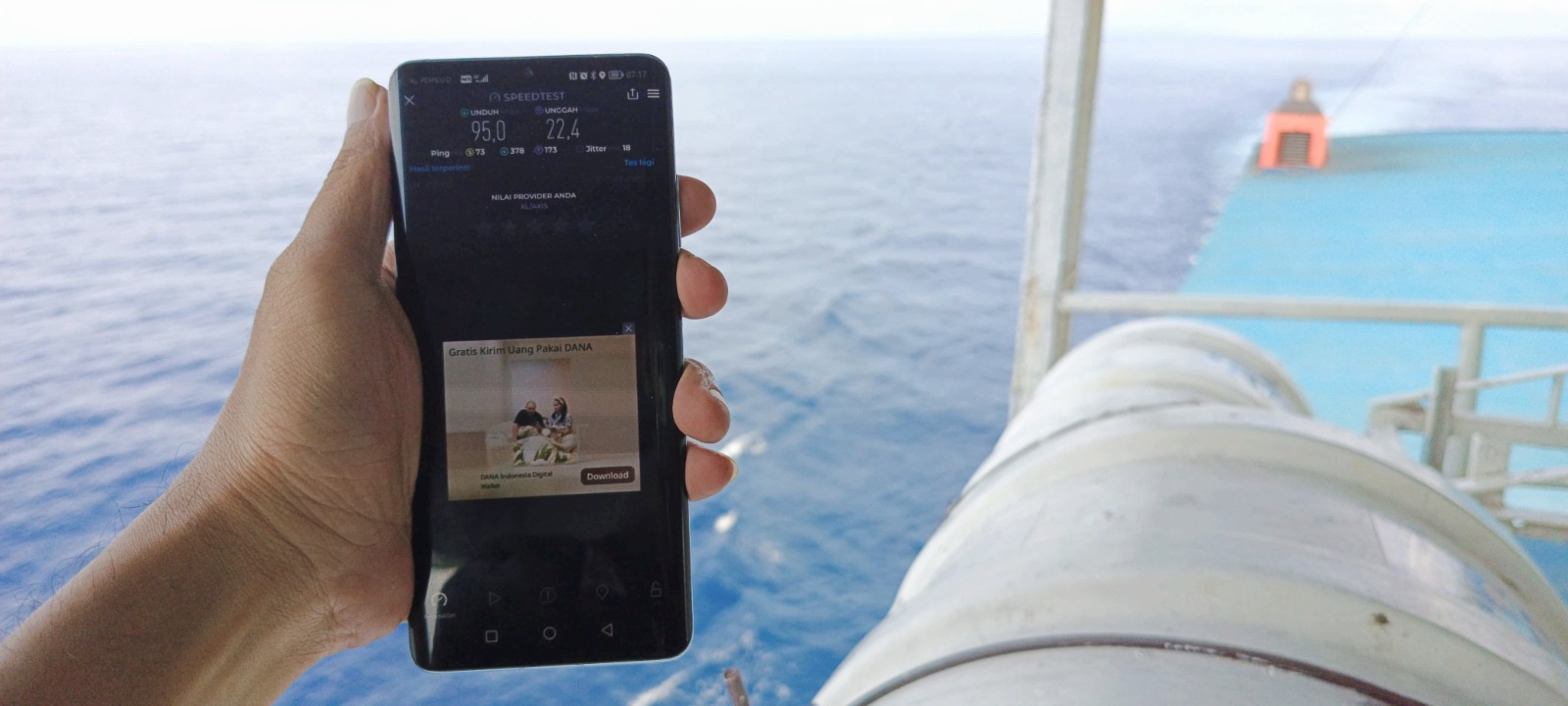 Menikmati Konektivitas Berkualitas di Laut: XL Axiata Memperkuat Sinyal 4G di Kapal Penyeberangan