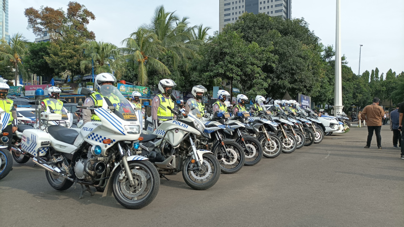 500 Personel Dirlantas Polda Metro Jaya Siap Amankan Perjalanan Peserta Sidang Tahunan MPR 2022