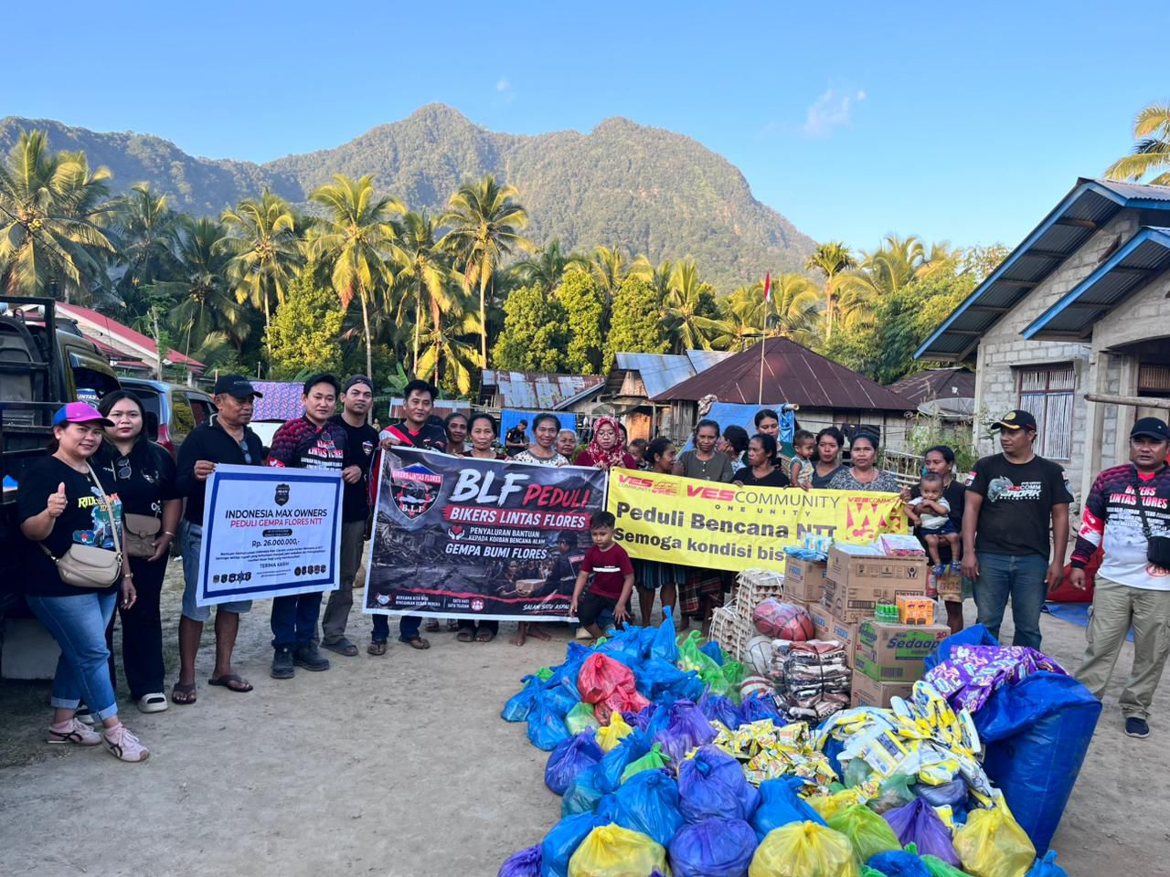 Solidaritas Komunitas Motor, IMO Peduli Bantu Korban Gempa di NTT