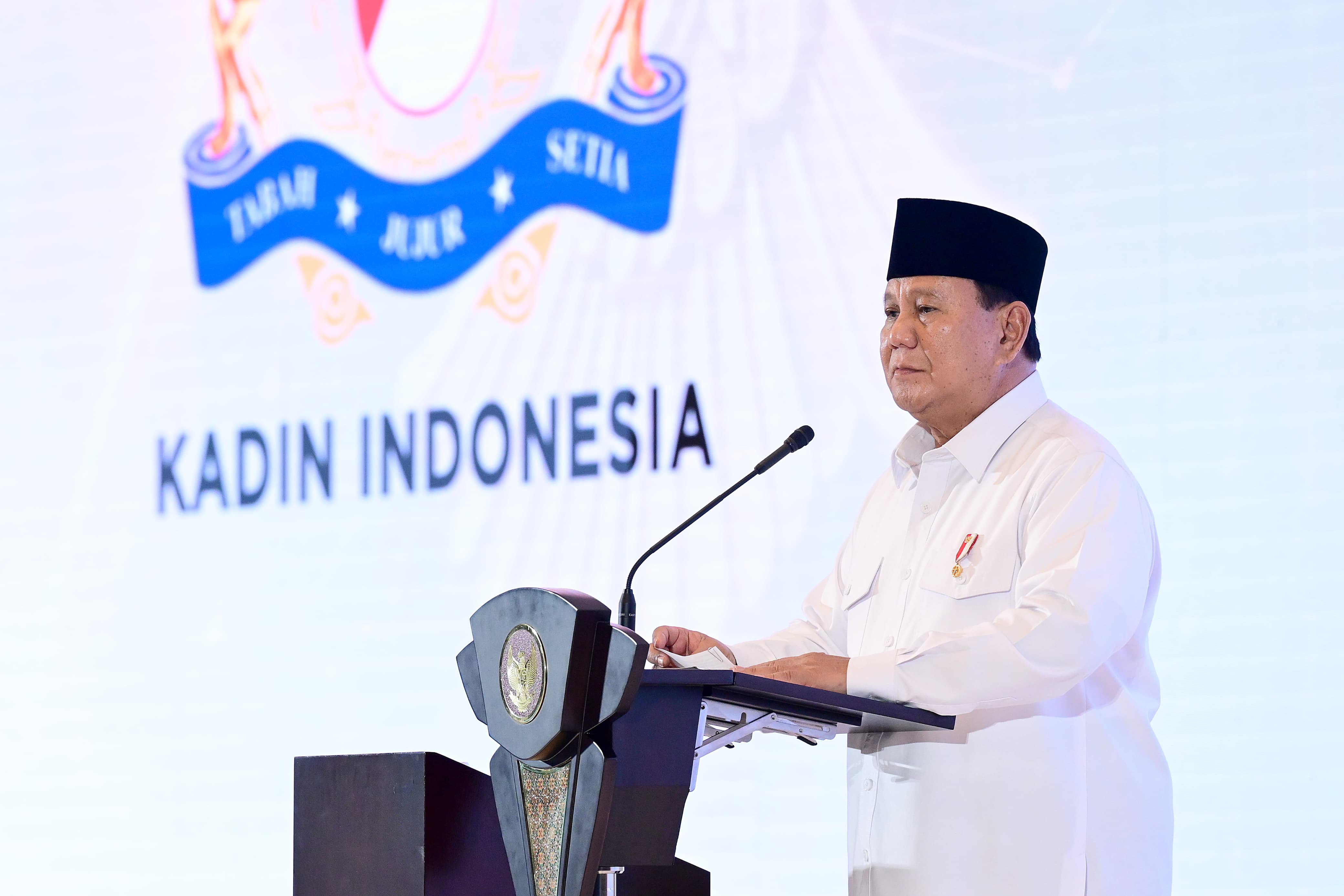 Hadir di Munas Konsolidasi Kadin, Prabowo Dorong Persatuan Pengusaha untuk Kemakmuran Bangsa