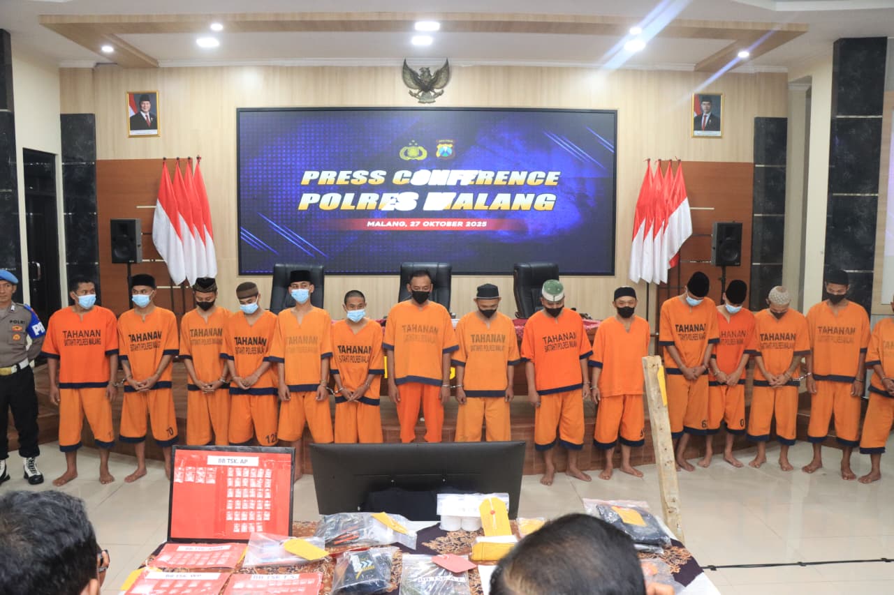 Dua Bulan, Polres Malang Gagalkan Peredaran Narkoba Senilai Rp322 Juta: Selamatkan 1.800 Jiwa
