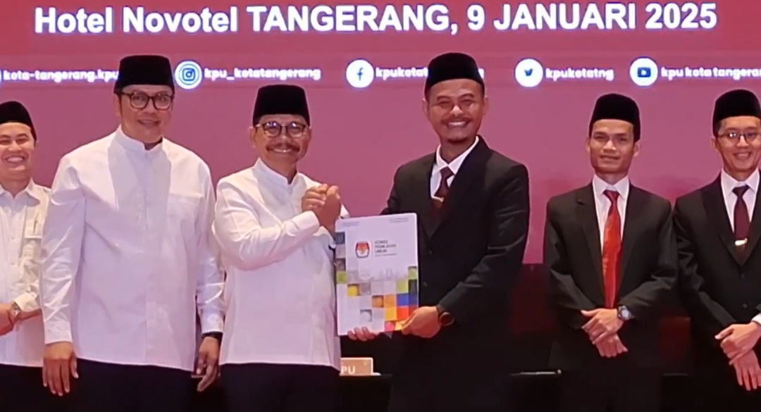 Sachrudin - Maryono Resmi Jadi Wali Kota dan Wakil Wali Kota Tangerang Terpilih di Pilkada 2024