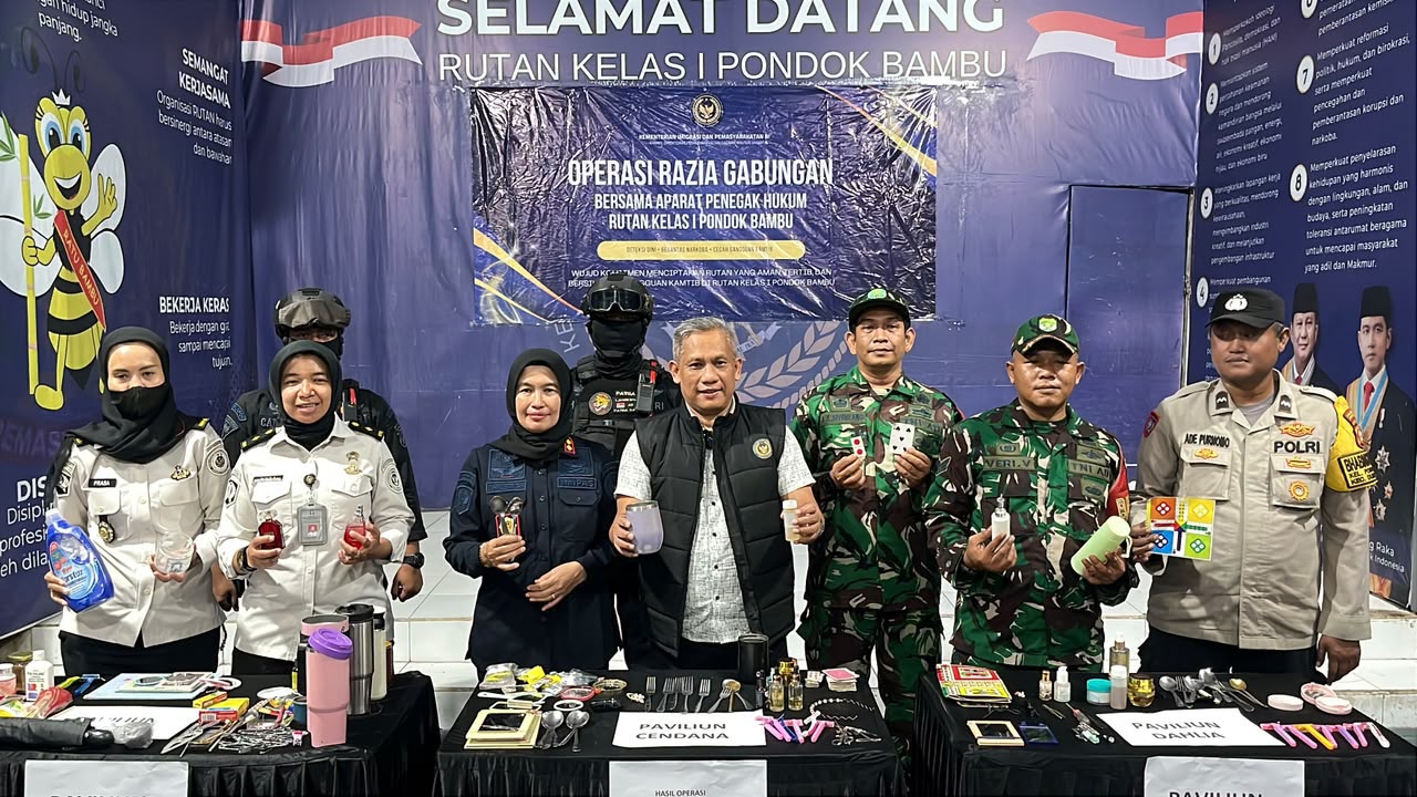  Razia Dadakan di Rutan Pondok Bambu, Petugas Ditjen PAS Temukan Ini