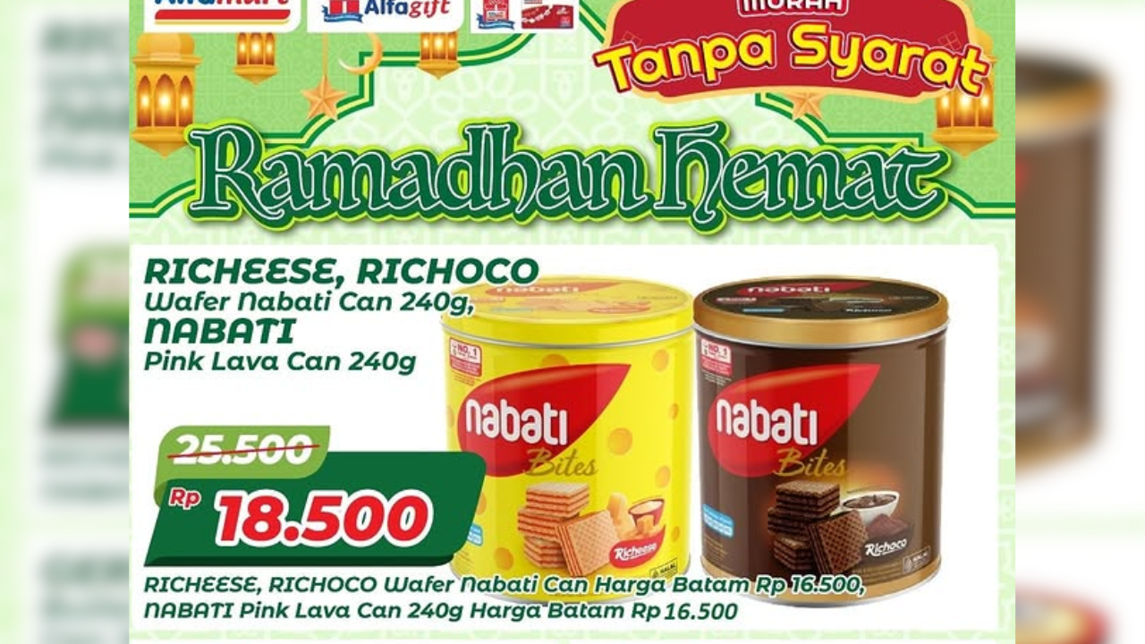 Katalog Promo JSM Alfamart Terbaru 1 Maret 2026 Spesial Ramadhan, Diskon Wafer Gery-Nabati Mulai Rp18 Ribuan