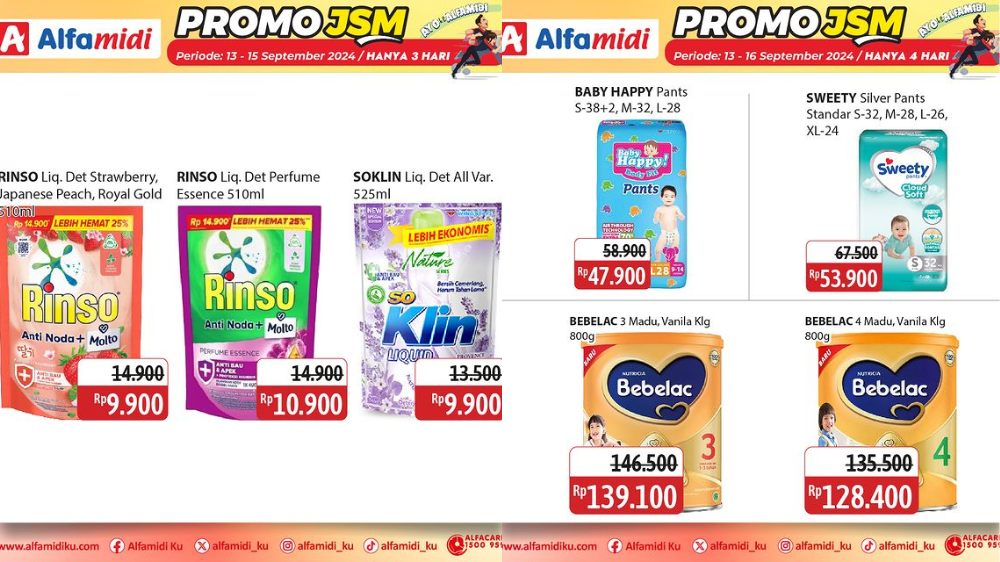 Katalog Promo JSM Alfamidi 13-15 September 2024, Deterjen Mulai Rp9 Ribuan