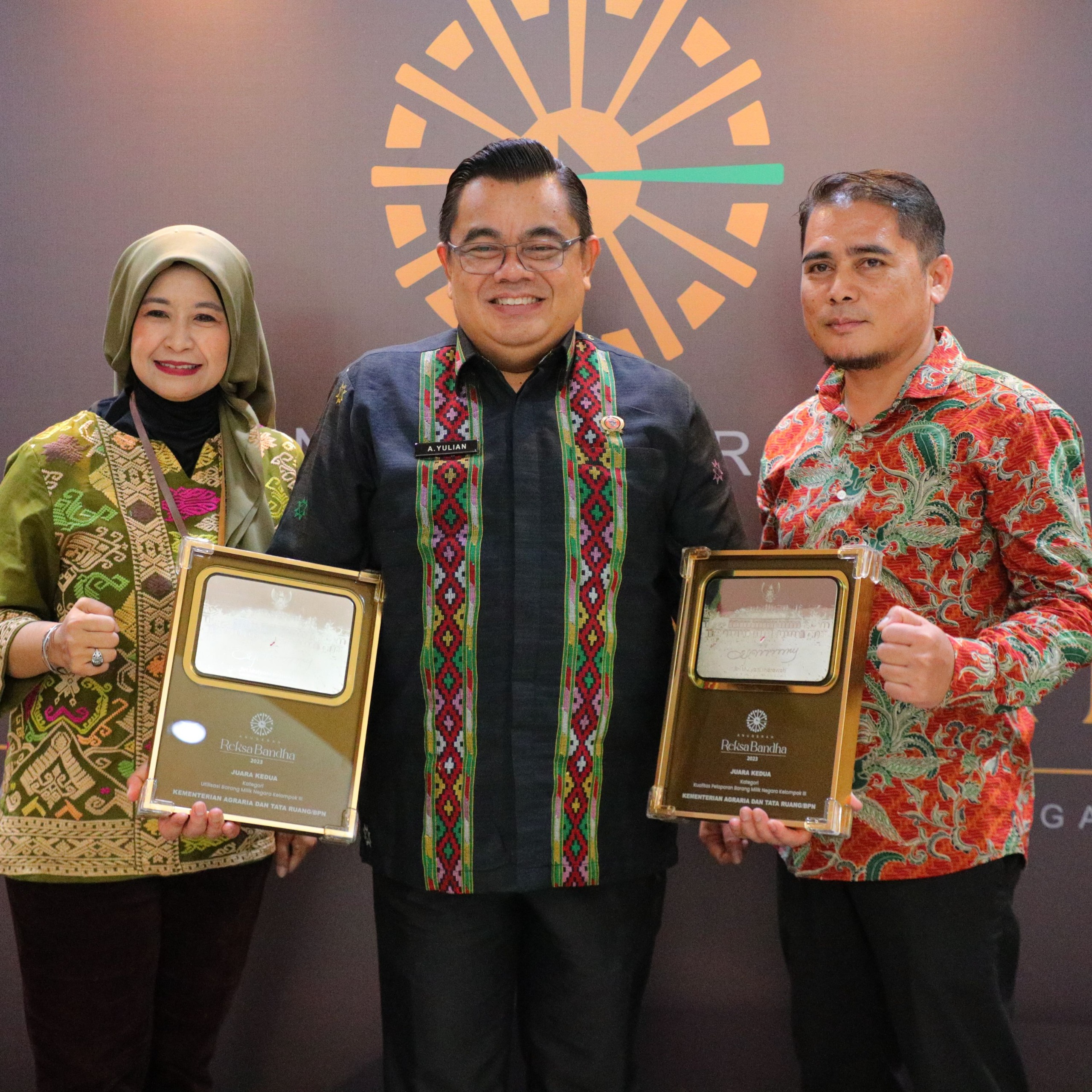 Pelaporan dan Utilisasi BMN Berkualitas, Kementerian ATR/BPN Raih 2 Penghargaan BMN Awards 2023