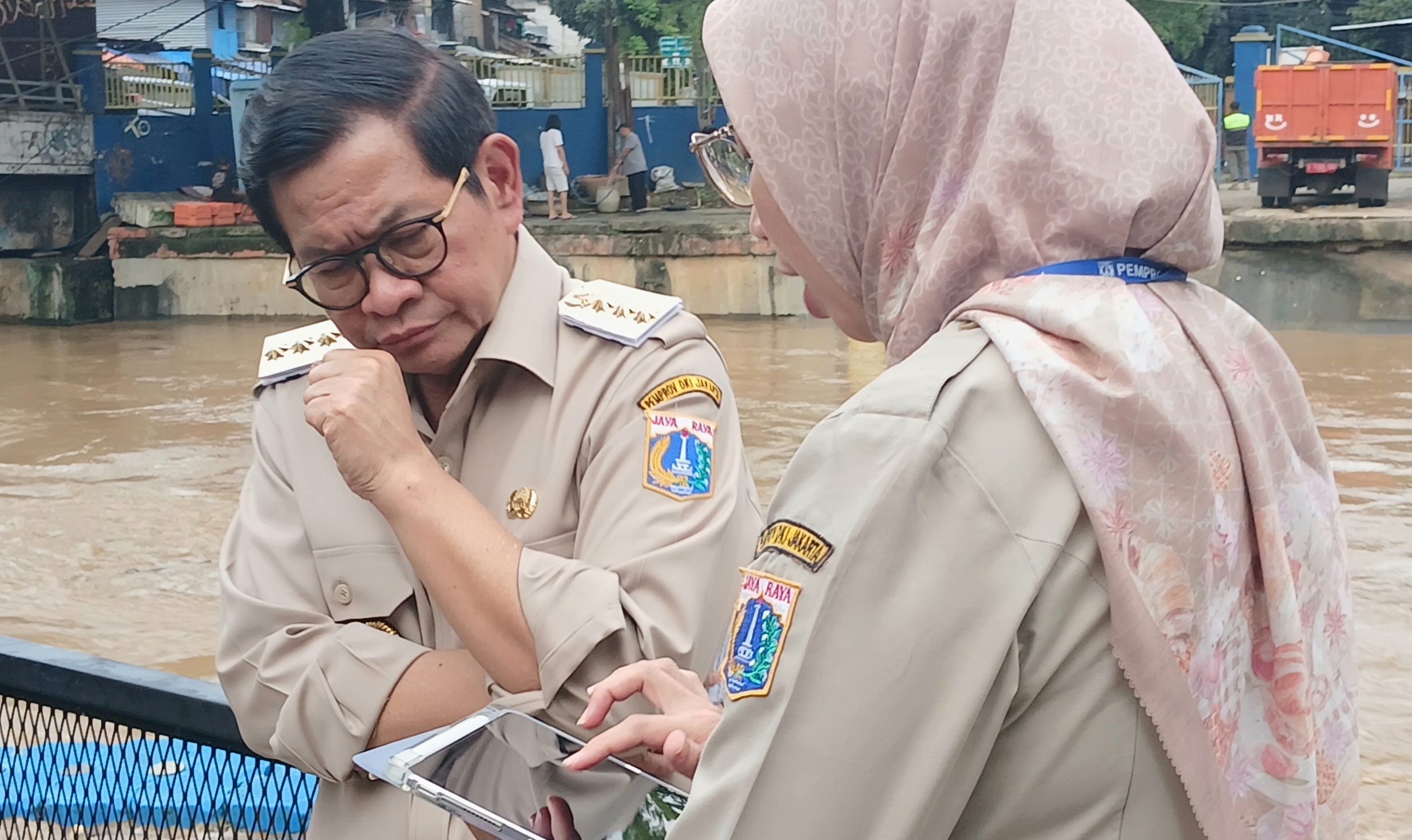 Instruksi Pramono! Kurangi Beban Banjir di Jaktim, Aktifkan Seluruh Rumah Pompa
