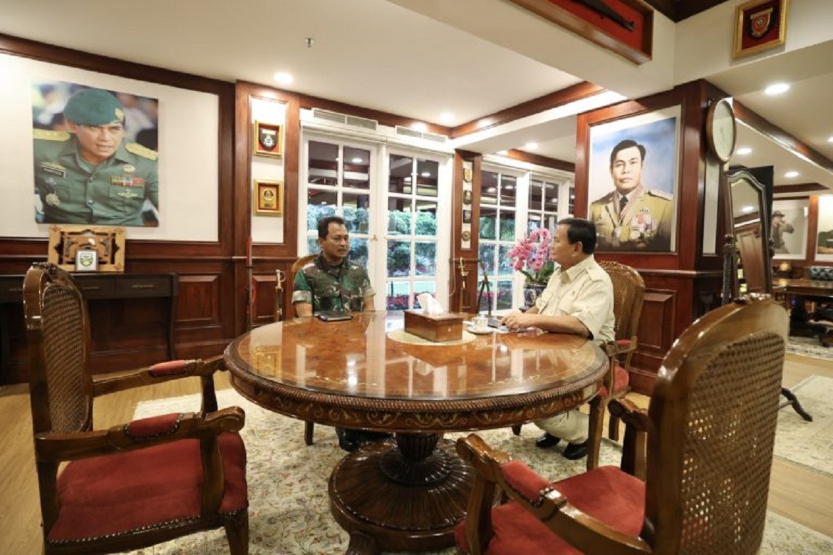 Baru Dilantik, KSAU Kunjungi Prabowo Minta Arahan dalam Memimpin TNI Angkatan Udara