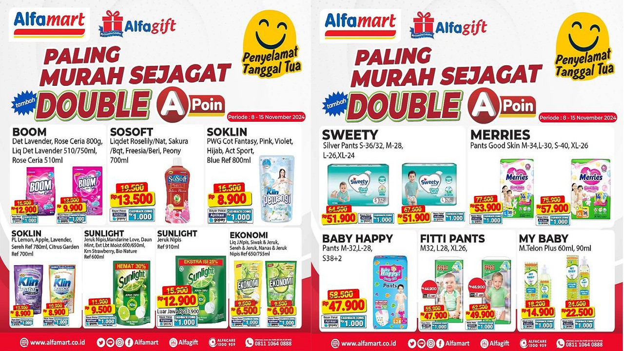 Katalog Promo Alfamart Hari Ini 14 November 2024, Diskon Sabun Ekonomi Cuma Rp6 Ribuan!