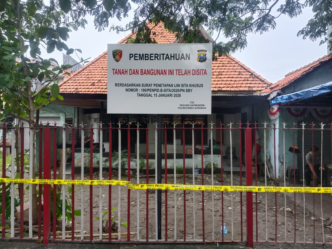 Kantor Ormas Madas Disegel Polrestabes Surabaya 