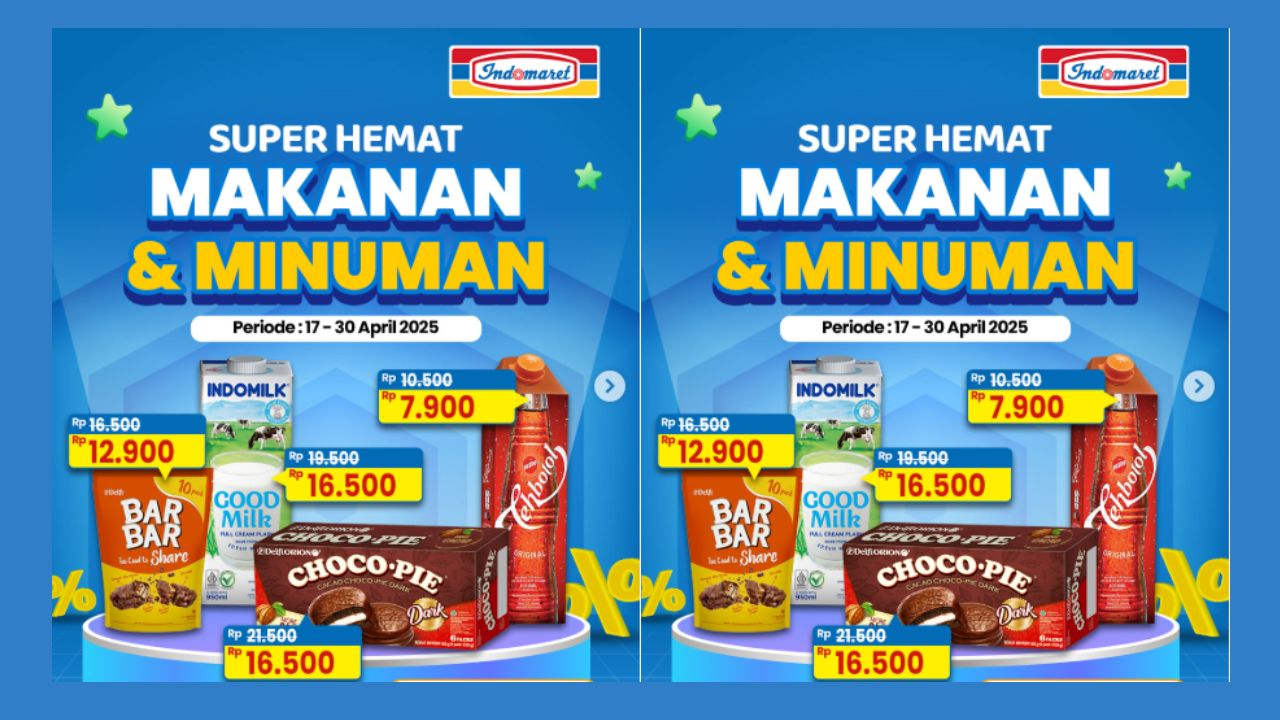Promo Indomaret Terbaru Minggu 20 April 2025, Spesial Akhir Pekan Aneka Snack Mulai Rp5.000