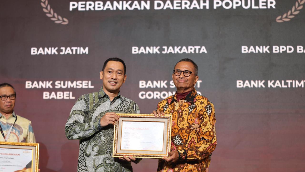Bank Banten Raih Penghargaan Sebagai Perbankan Daerah Terpopuler pada Disway Award 2025