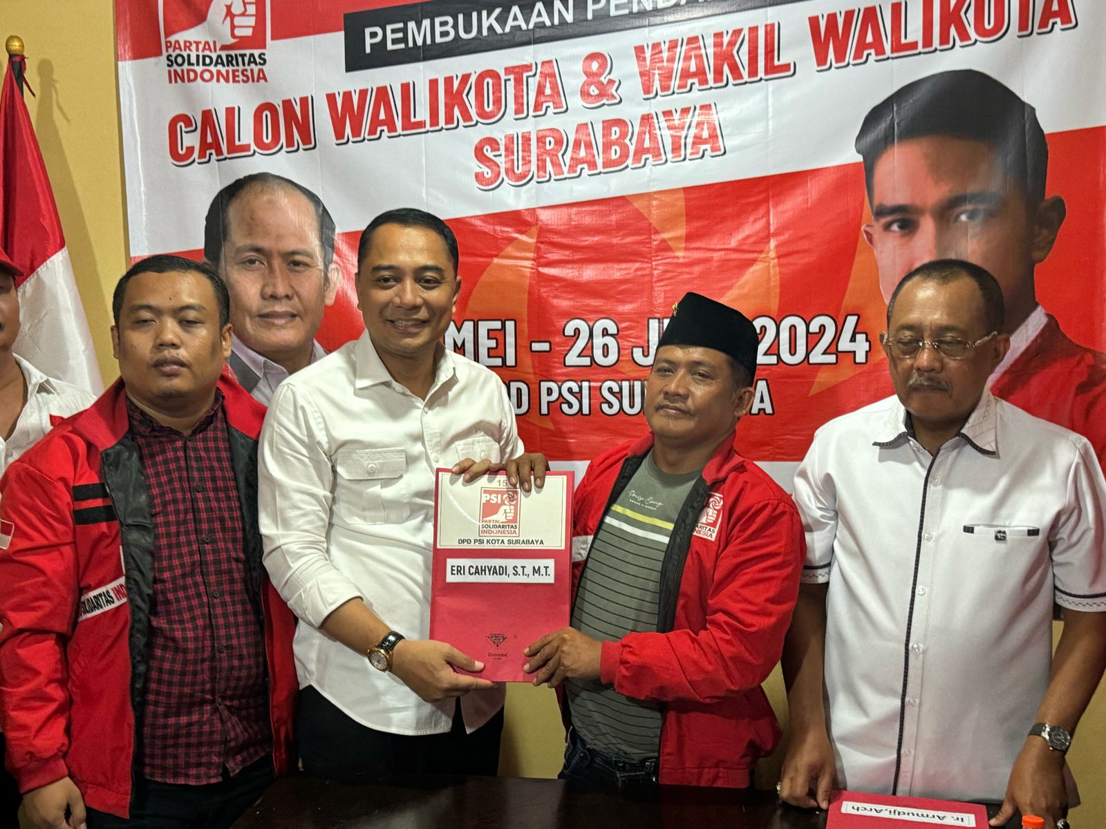 Eri Cahyadi-Armuji Daftar Bacawali PSI Surabaya