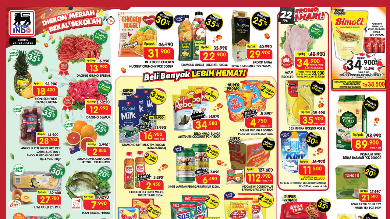 Promo Superindo Minggu Ini 21-24 Juli 2025, Mendekati Gajian Lifebouy Pencuci Piring Rp6 Ribuan