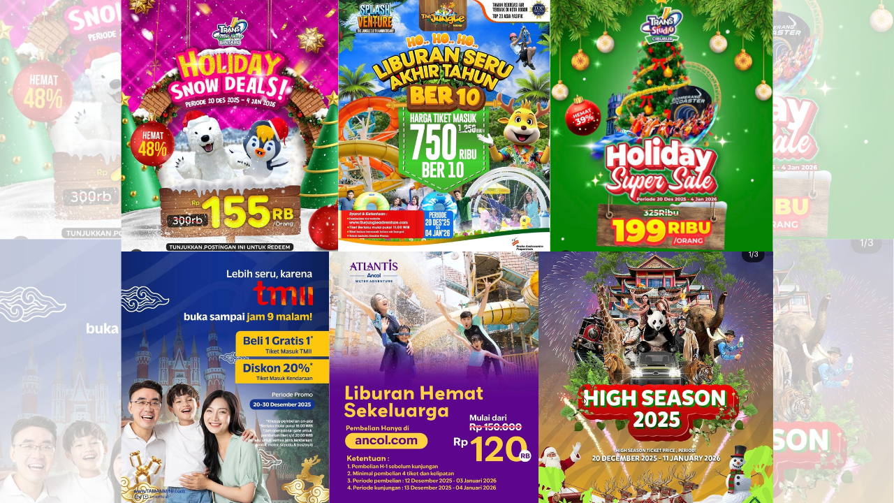 10 Promo Tempat Wisata di Jabodetabek Sambut Libur Nataru, Yuk Ajak Si Kecil Liburan!